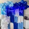 161Pcs Boy's Birthday Blue Macaron Balloons Garland Kit Dark and Baby Blue Chrome White Balloons Arch Kit for Baby Shower Wedding Party Decoration